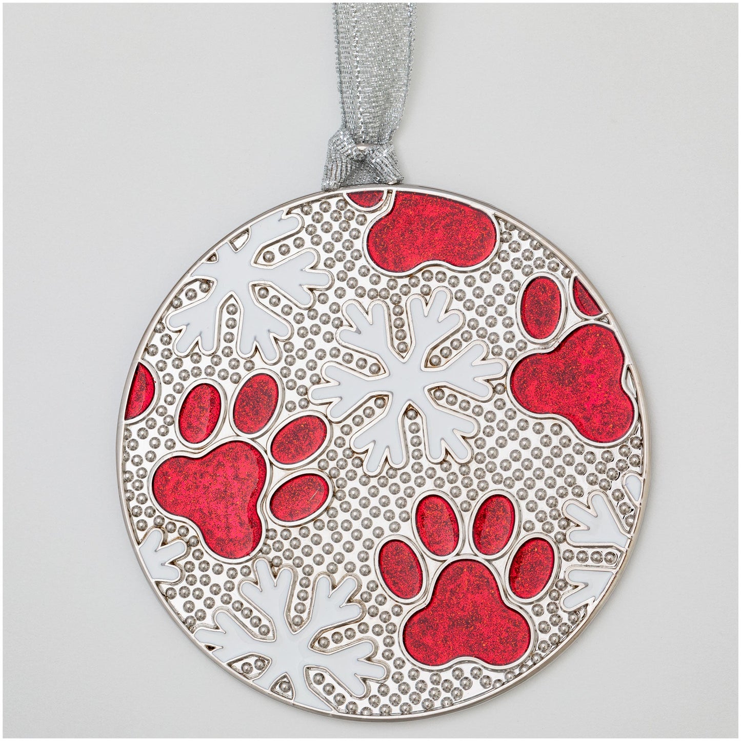 Happiness Has 4 Paws Snowflake Ornament