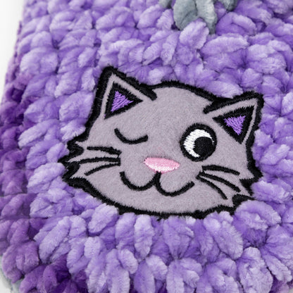 Purple Chenille Pet Slippers