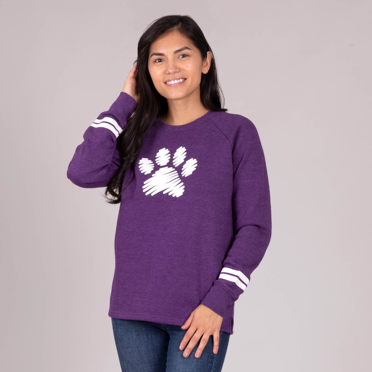 Paw Scribble Stripe Sweatshirt