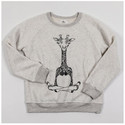 Om Giraffe Crew Neck Sweatshirt