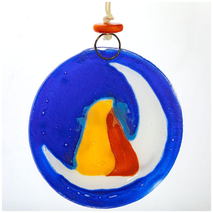 Moon Dogs Recycled Glass Ornament