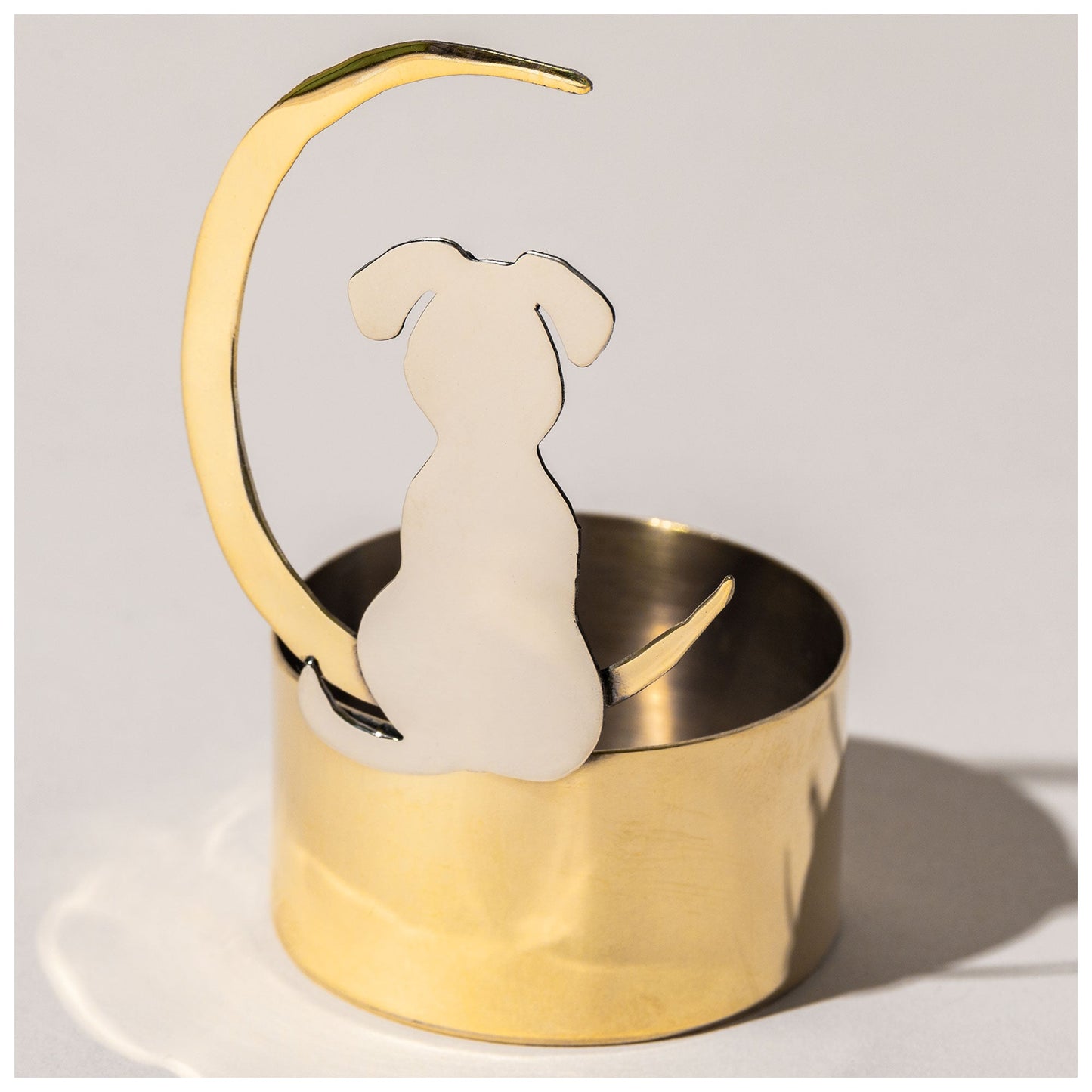 Moonlight Pet Mixed Metal Candle Holder