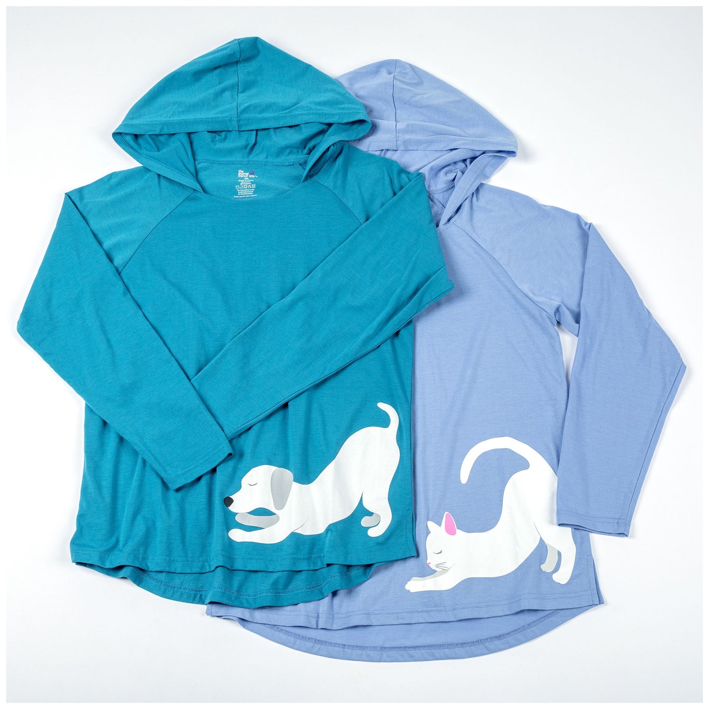 Animal Yoga Long Sleeve Hooded Tee