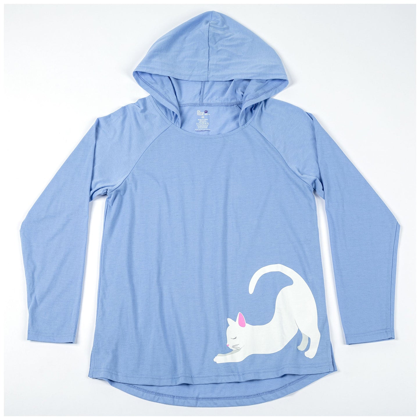 Animal Yoga Long Sleeve Hooded Tee