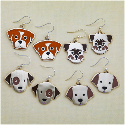 Dog Breed Enamel Earrings