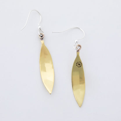 Falling Leaves Mixed Metal Earrings