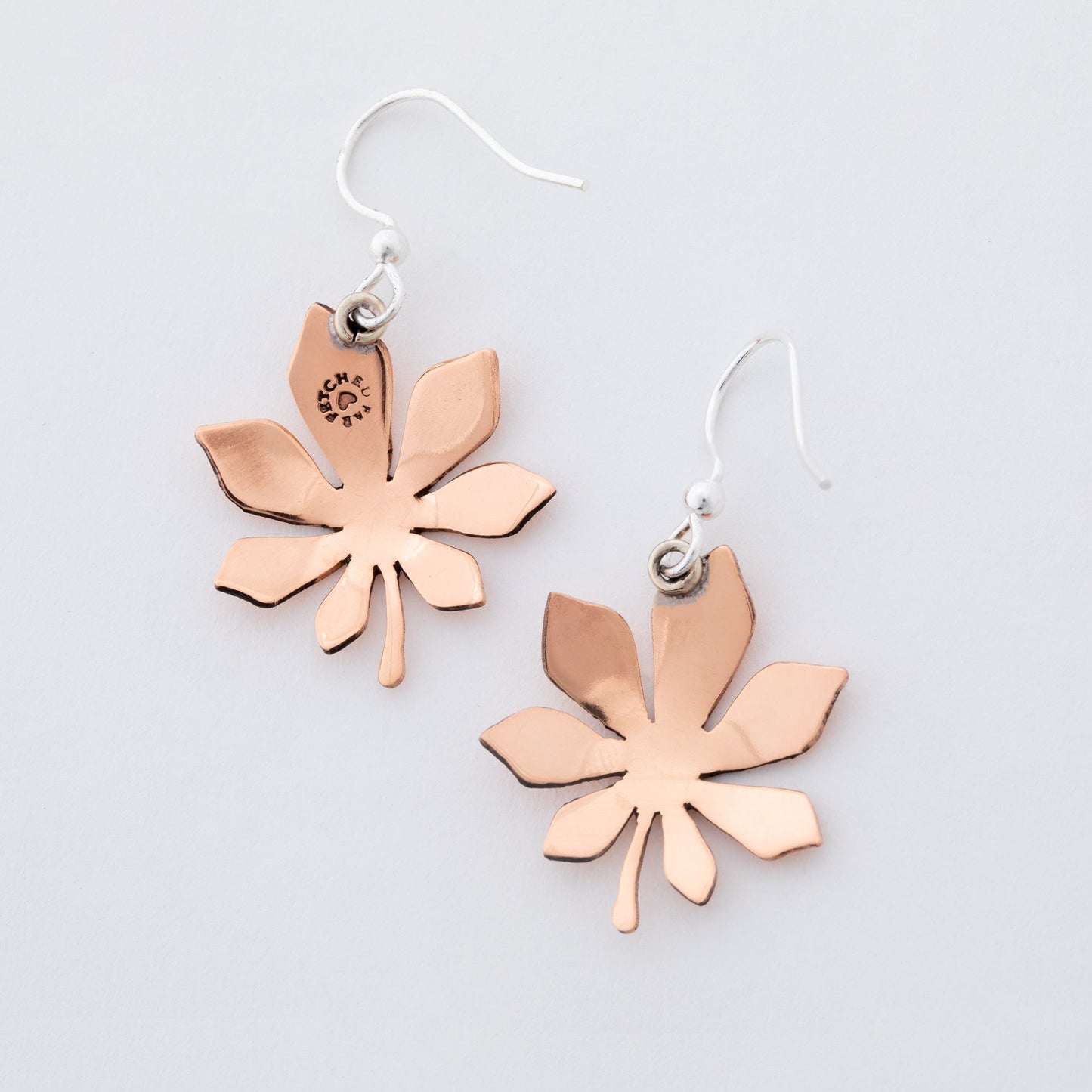 Falling Leaves Mixed Metal Earrings