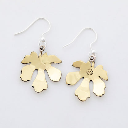 Falling Leaves Mixed Metal Earrings