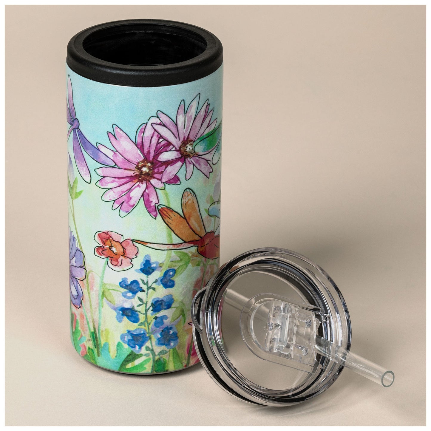 2-in-1 Stainless Steel Skinny Can Cooler & Travel Tumbler