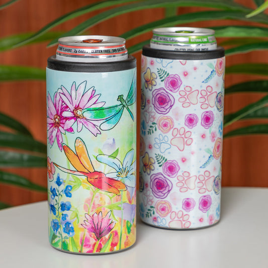 2-in-1 Stainless Steel Skinny Can Cooler & Travel Tumbler