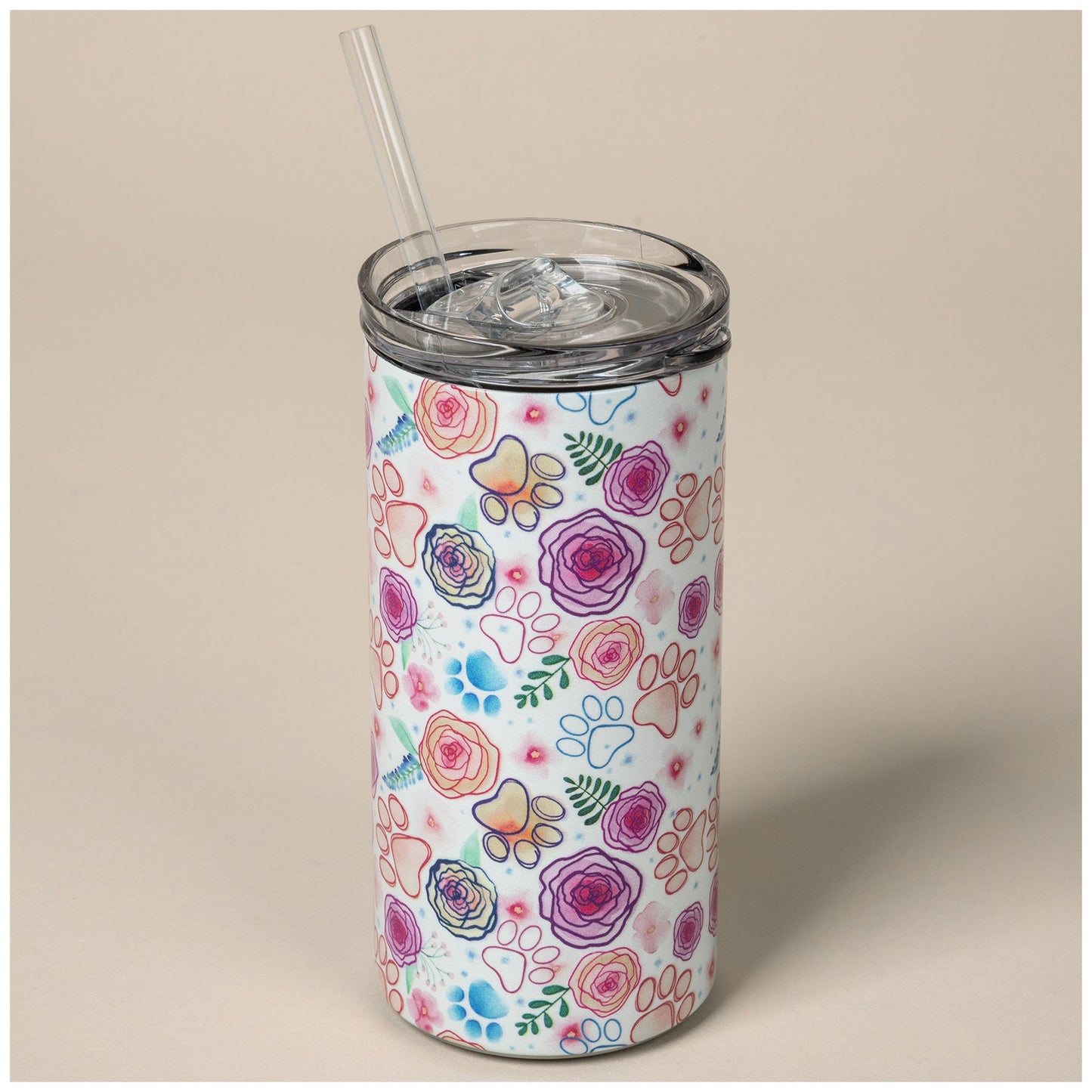 2-in-1 Stainless Steel Skinny Can Cooler & Travel Tumbler