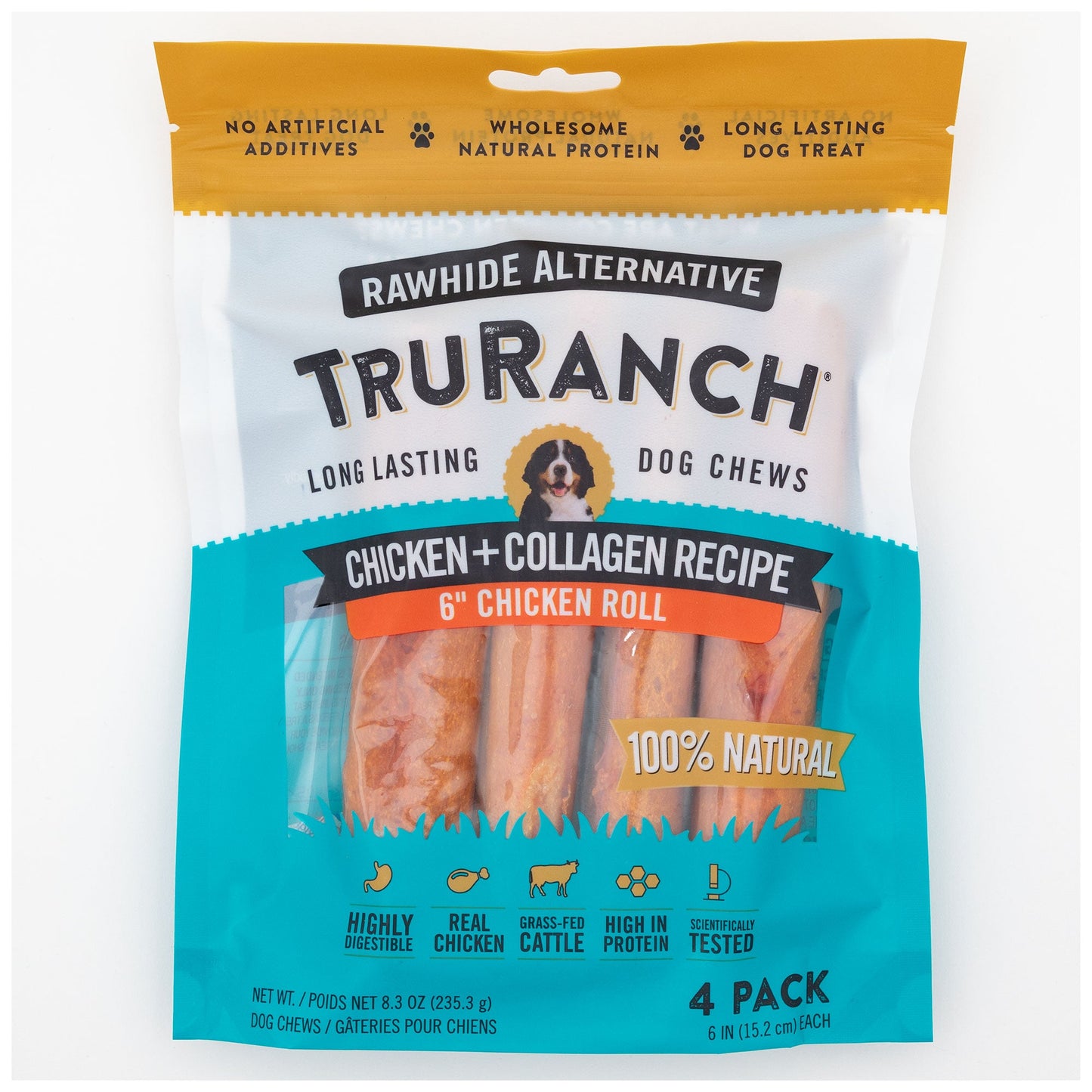 TruRanch&reg; 6" Collagen Roll - 4 Pack