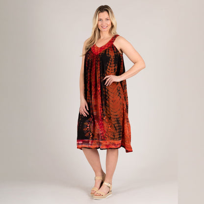 Tie-Dye Midi Tank Dress | Fair Trade