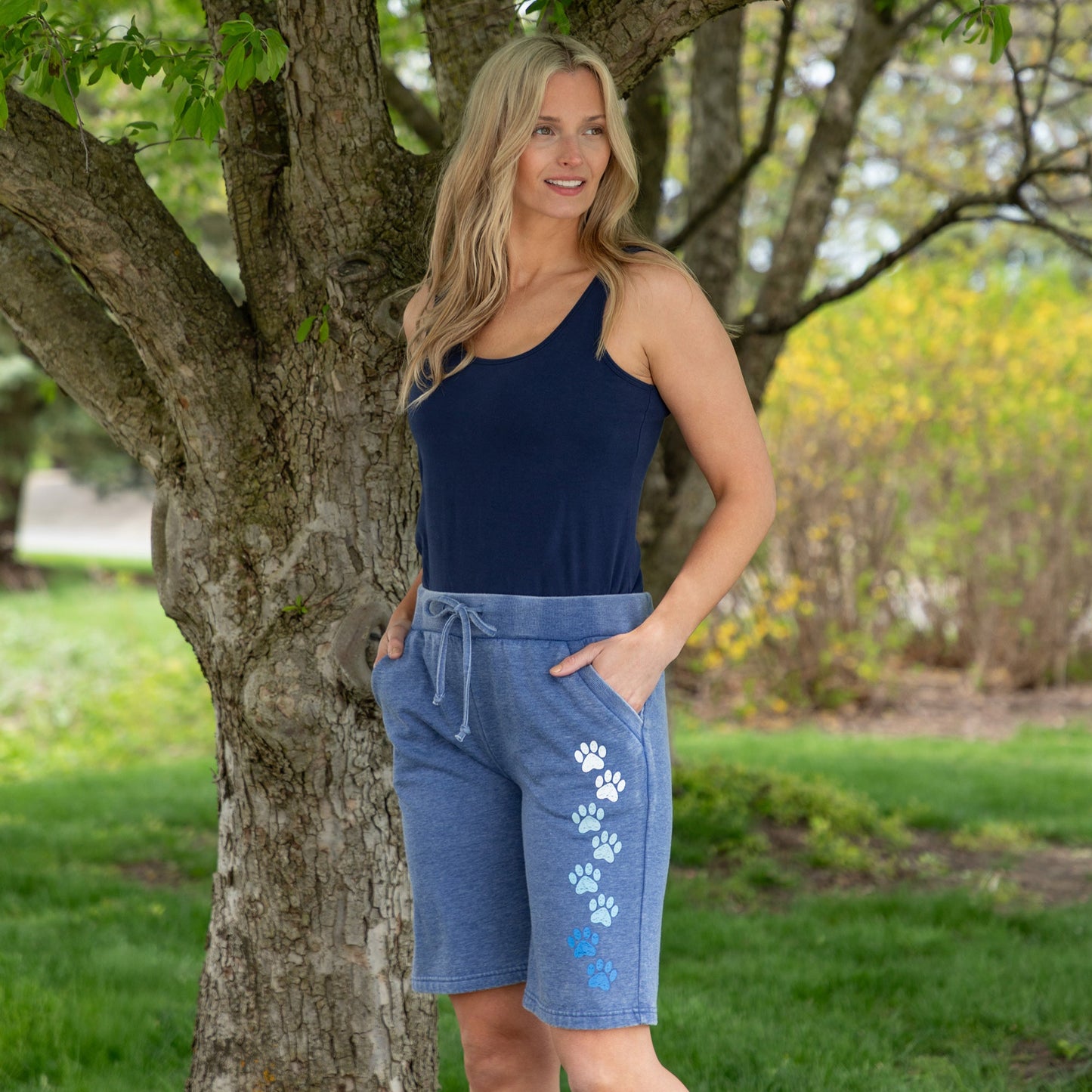 Walking Paws Burnout Board Shorts