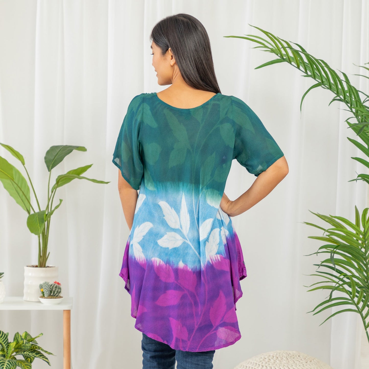 Butterfly Garden Short Sleeve Tunic