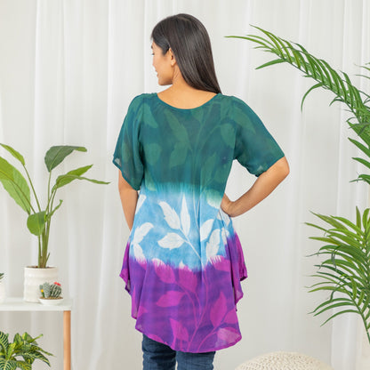 Butterfly Garden Short Sleeve Tunic