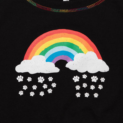 Paw Print Rainbow Short Sleeve T-Shirt