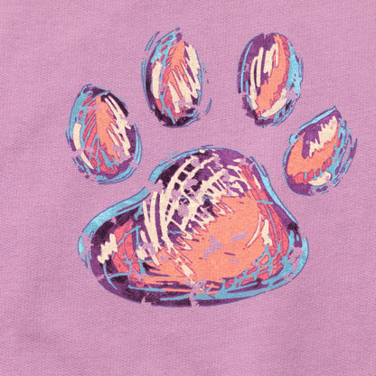 Mixed Media Paw Crewneck Sweatshirt