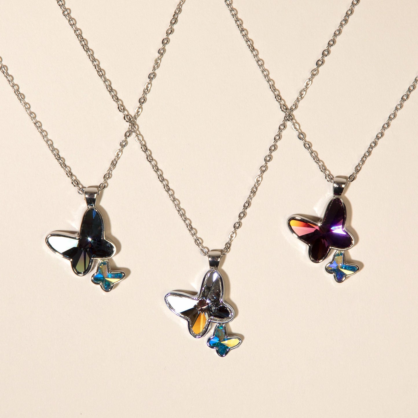 Swarovski Crystal Butterfly Necklace