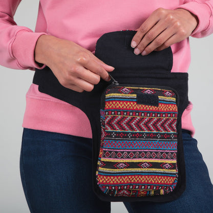 Handwoven Hip-Bag with Zipper