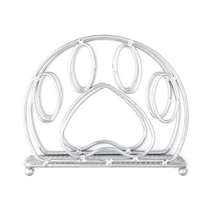 Paw Print Metal Napkin Holder