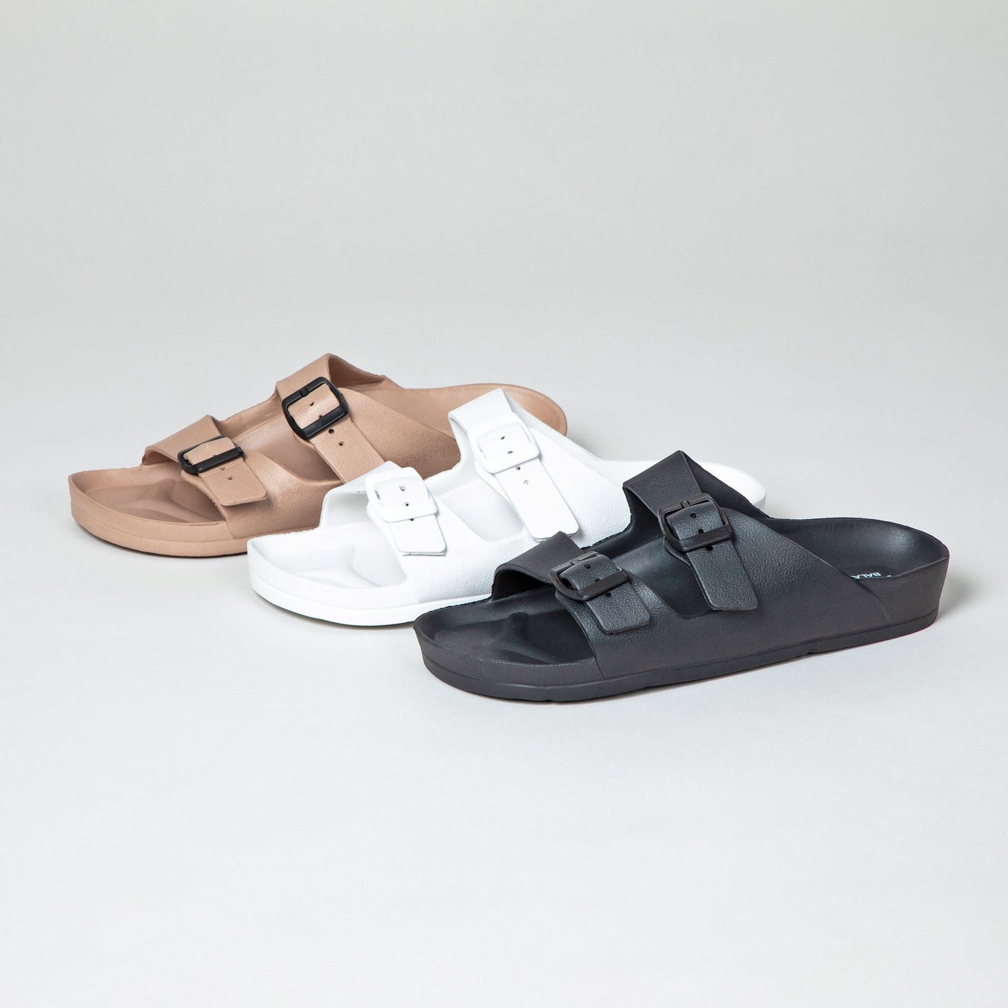 Women's Double Buckle Slide Sandals