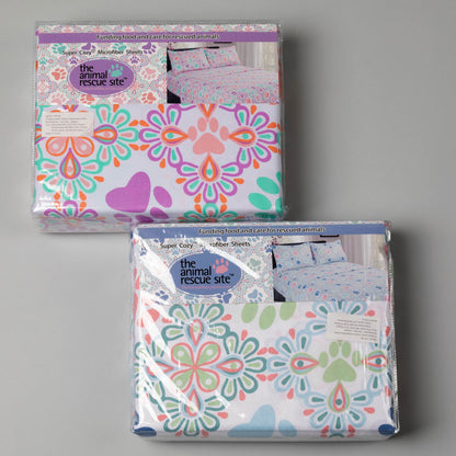 Pastel Paws Microfiber Sheet Set