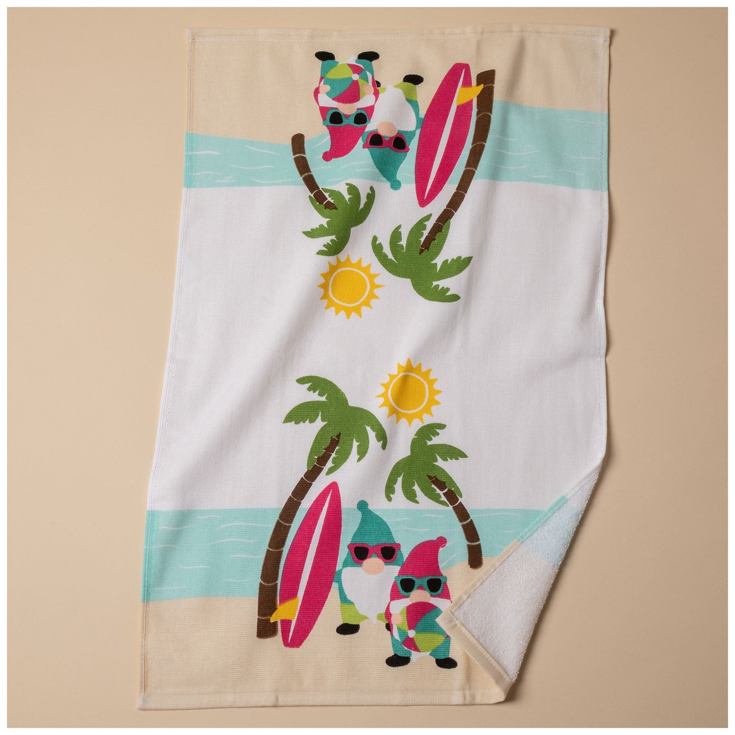 Beach Gnomes Kitchen Towel