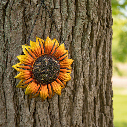 Hanging Sunflower Mesh Bird Feeder