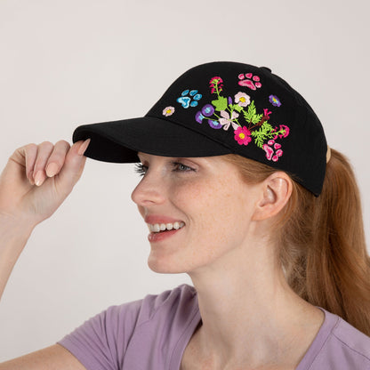 Paws in The Garden Embroidered Cap