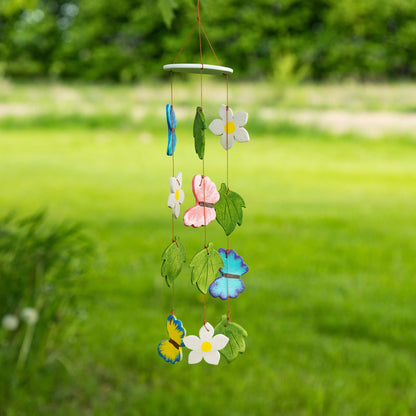 Flying Butterflies Ceramic Wind Chime