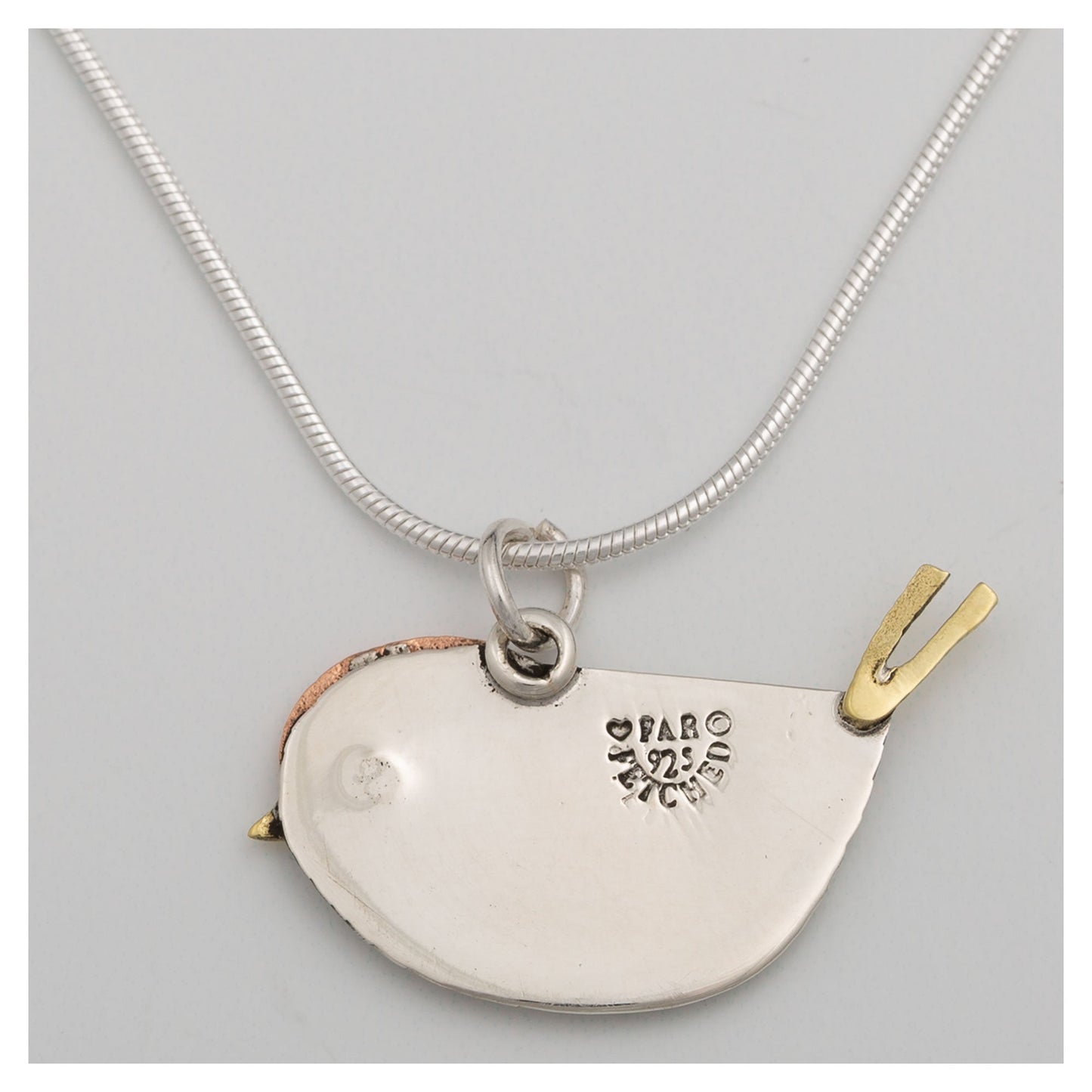 Sweet Bird Mixed Metal Necklace