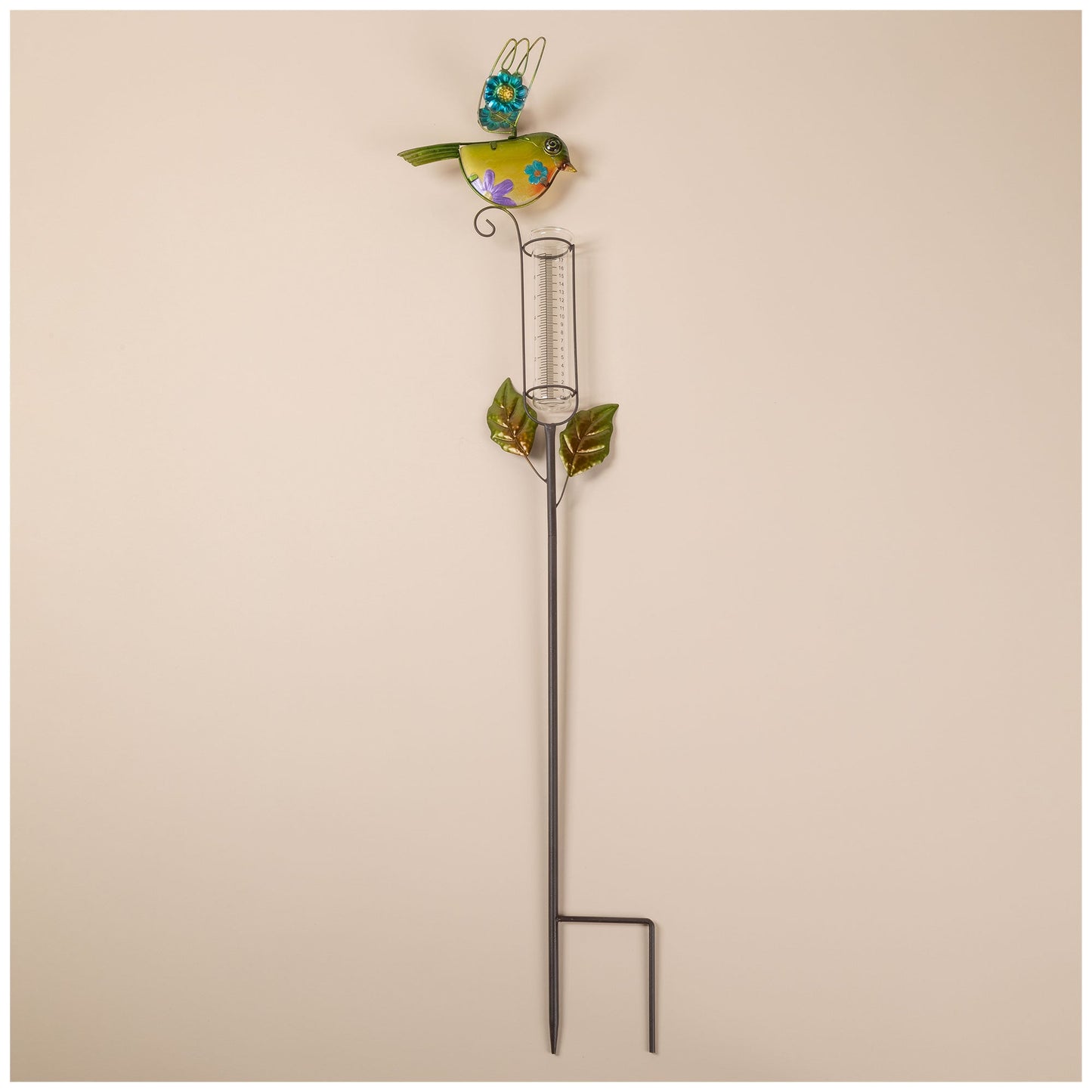 Decorative Bird Rain Gauge Stake