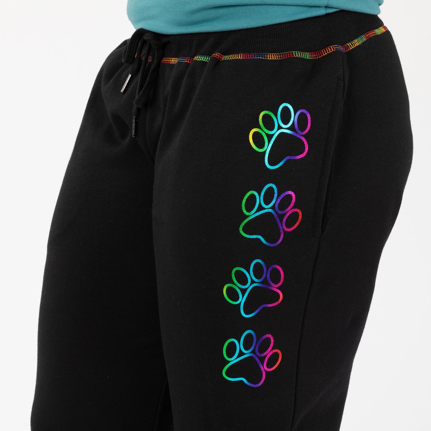 Rainbow Thread Pet Fun Sweatpants