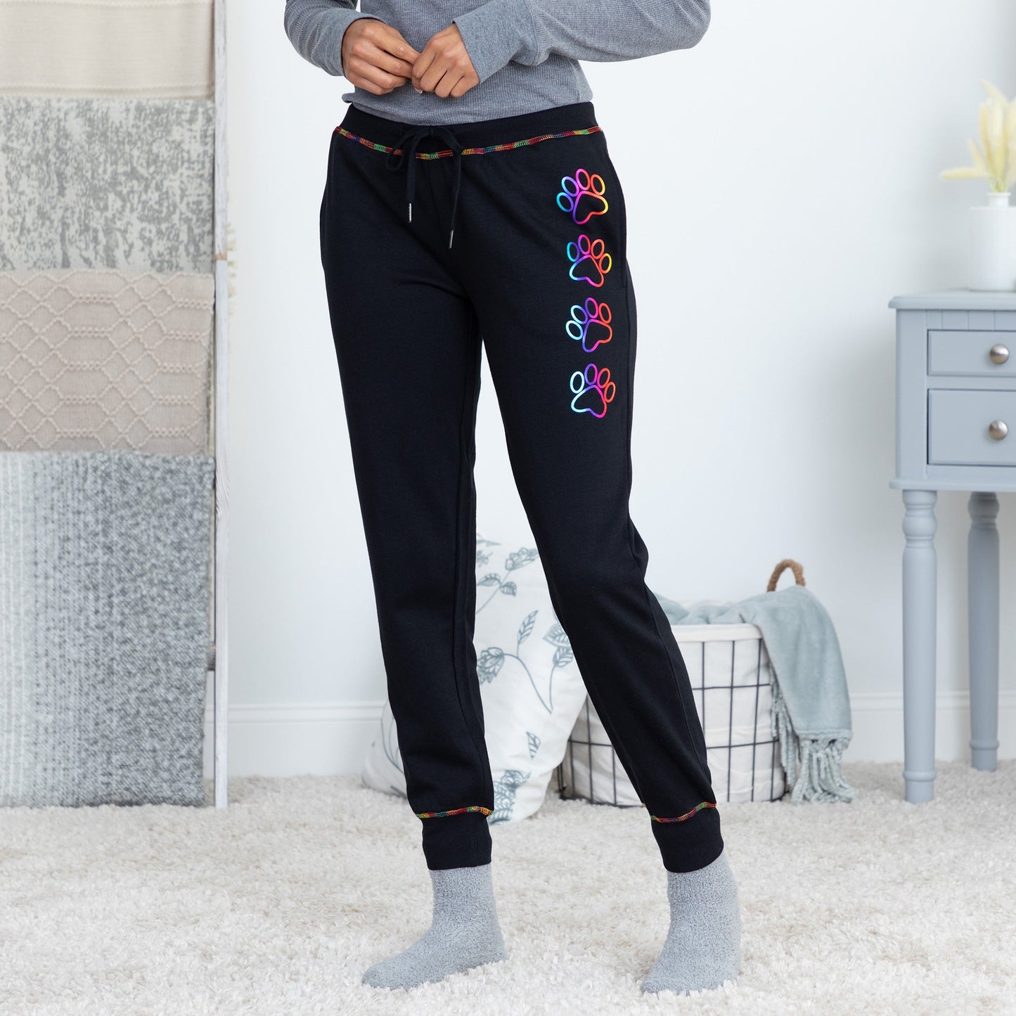 Rainbow Thread Pet Fun Sweatpants