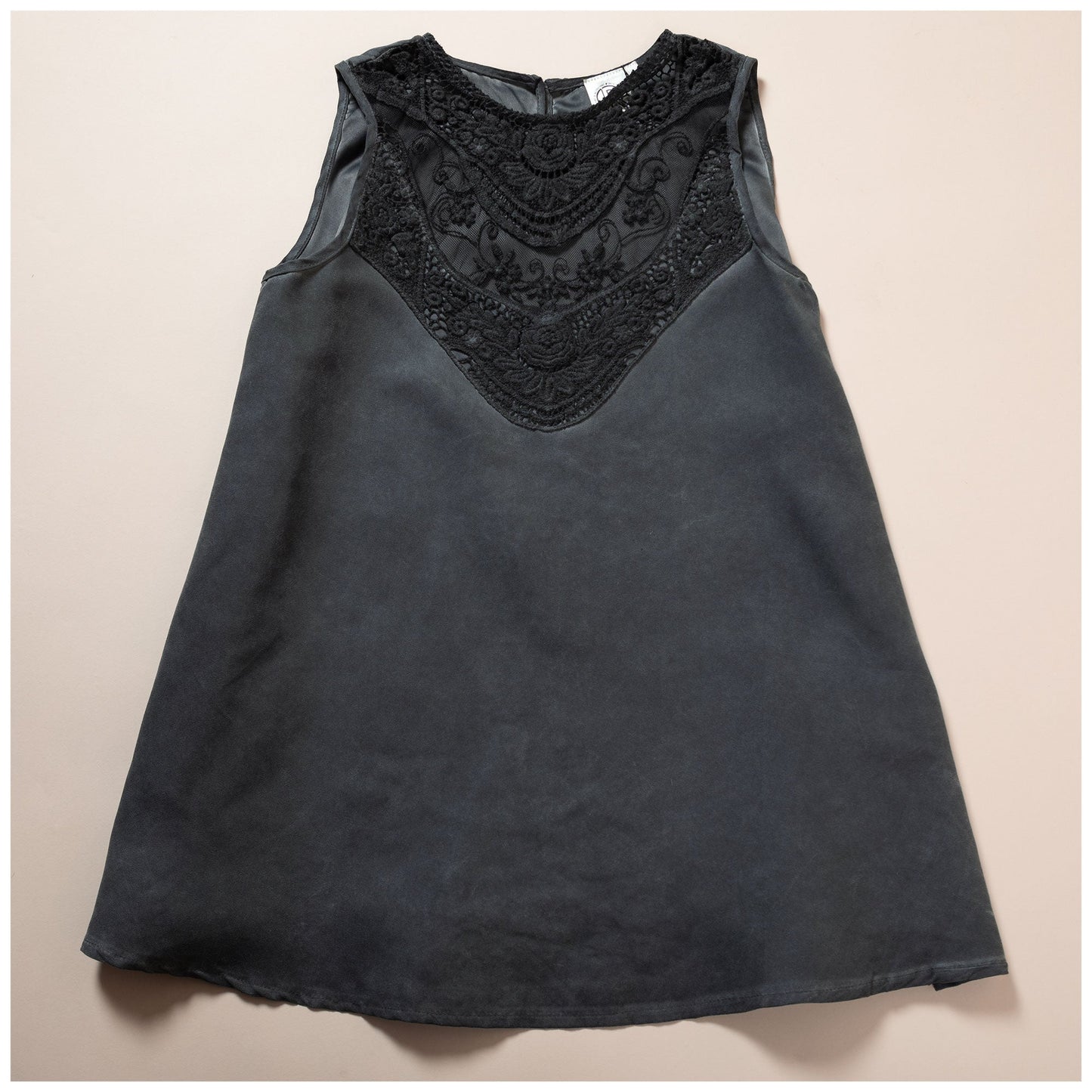 Lace Front Sleeveless Top