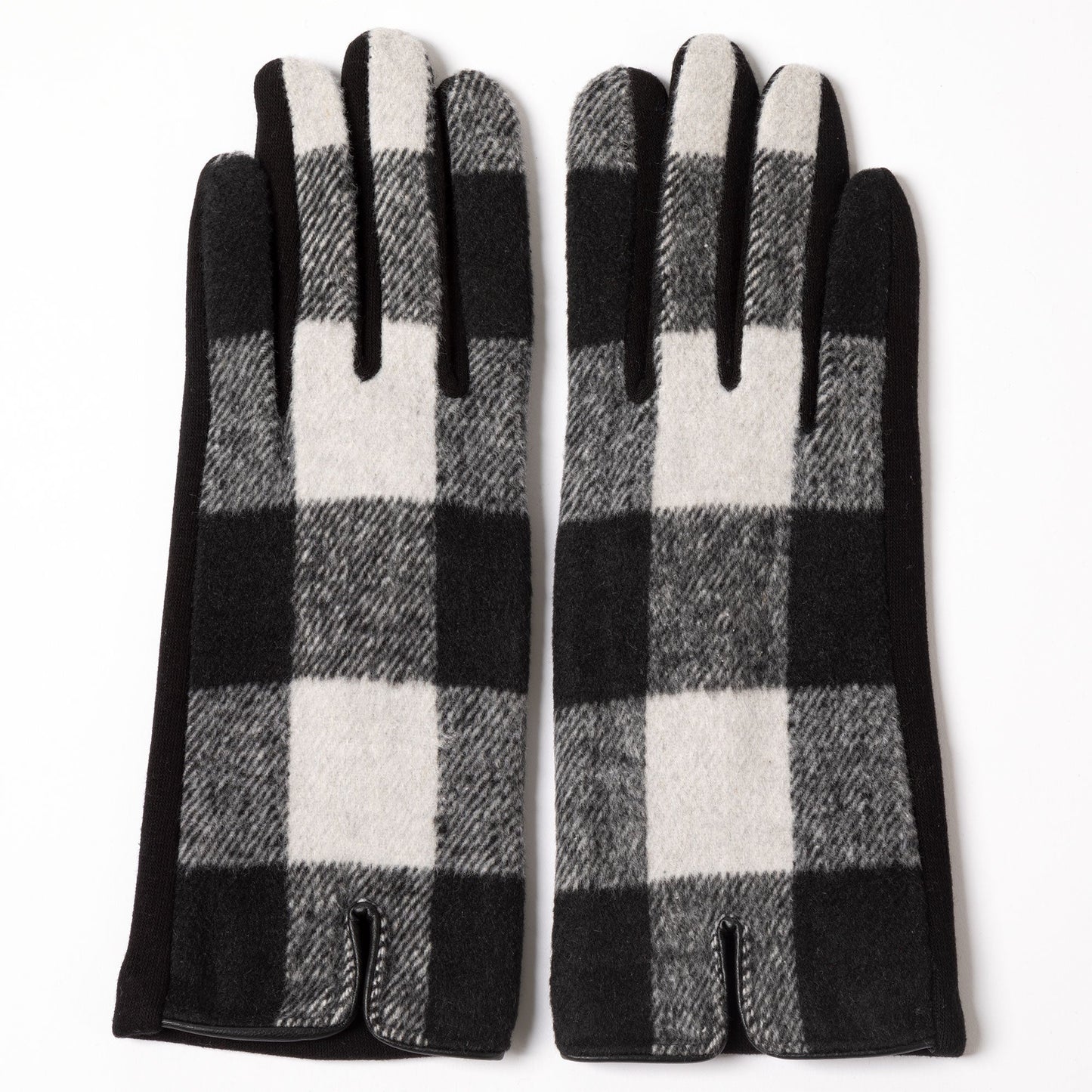 Buffalo Check Touch Screen Gloves