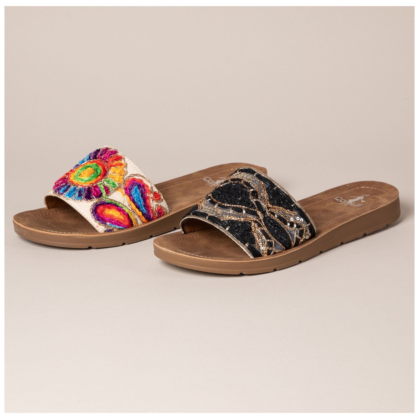 Corkys Pinwheel Slide Sandals