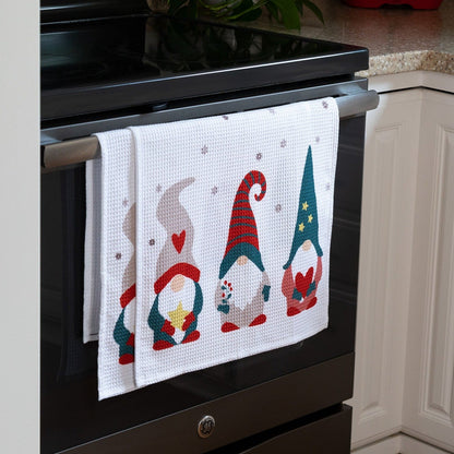 Winter Gnomes Kitchen Towels - Set of 2