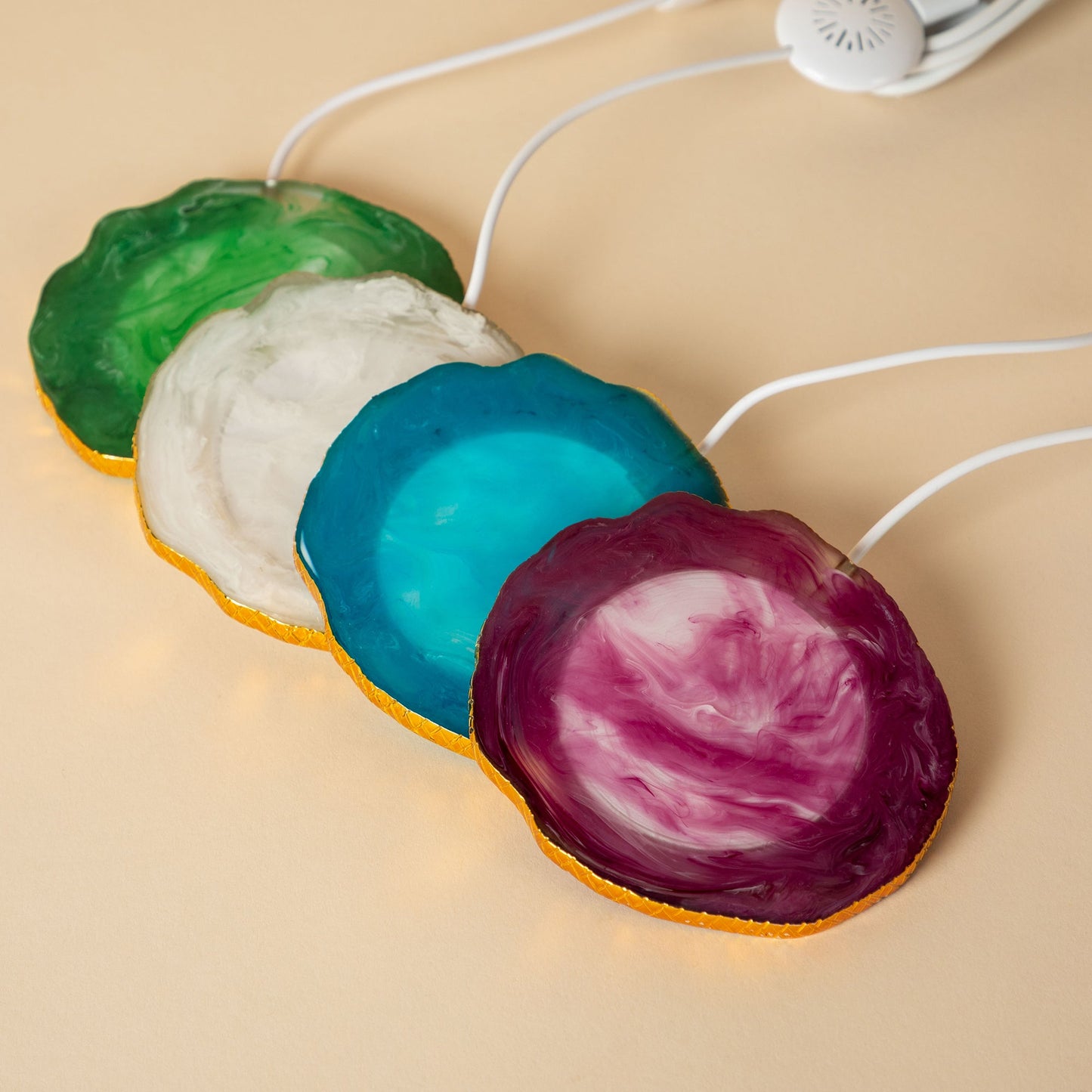 Wireless Charging Agate Crystal Pad