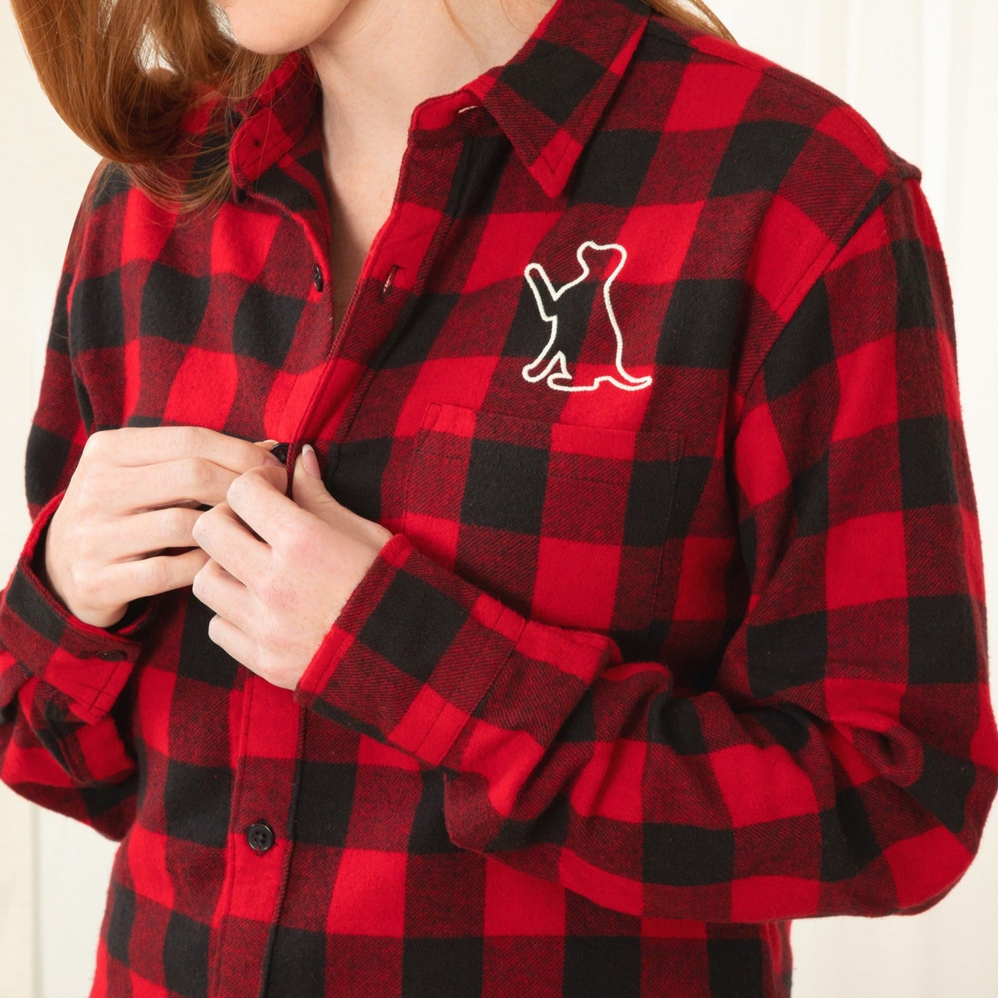 Pet Silhouette Flannel Shirt