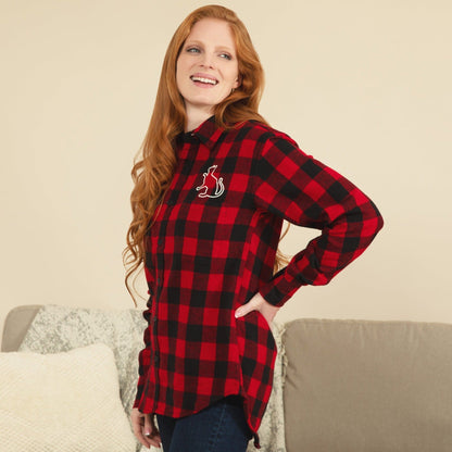 Pet Silhouette Flannel Shirt