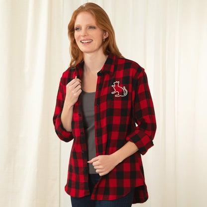 Pet Silhouette Flannel Shirt