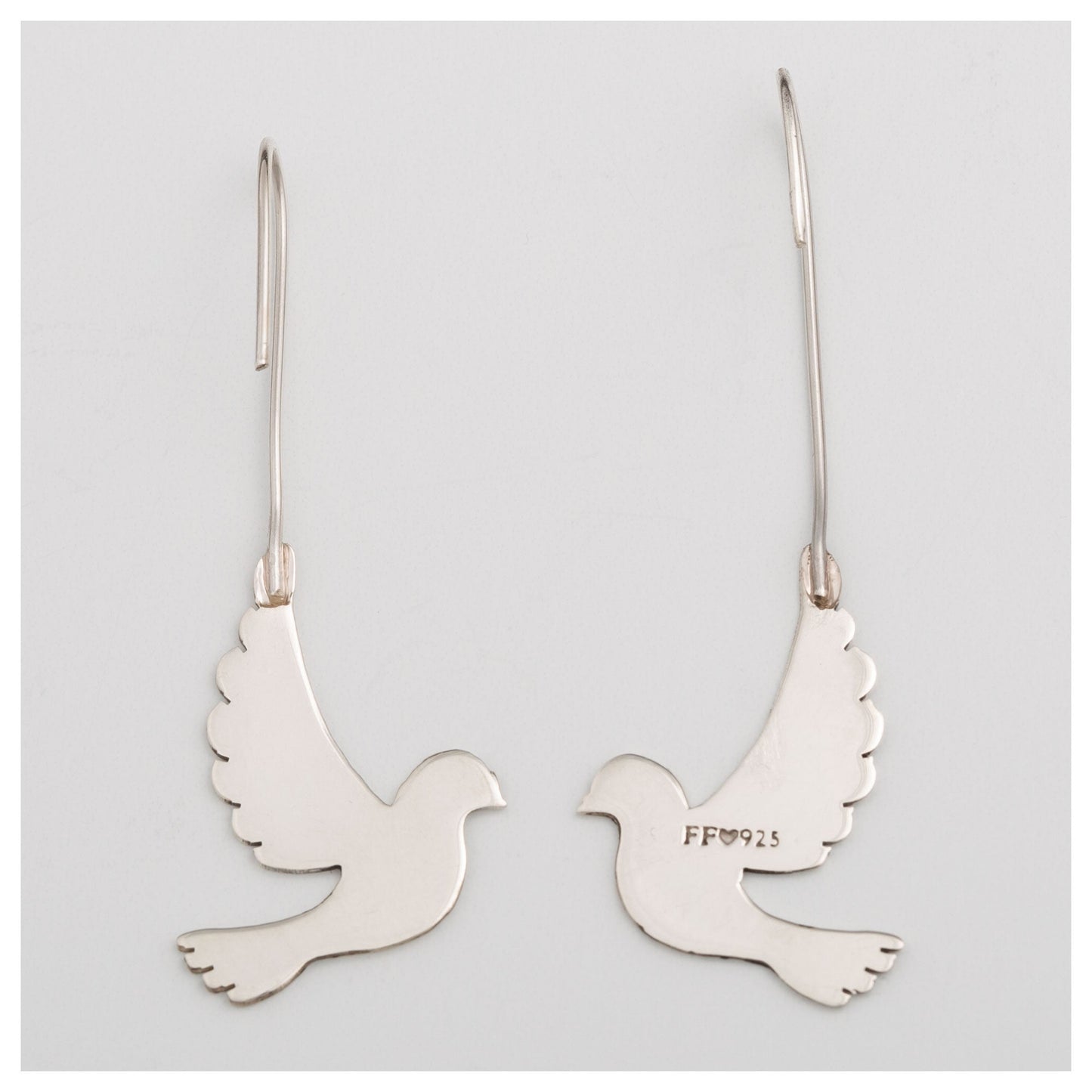 Dove is in the Air Sterling Earrings