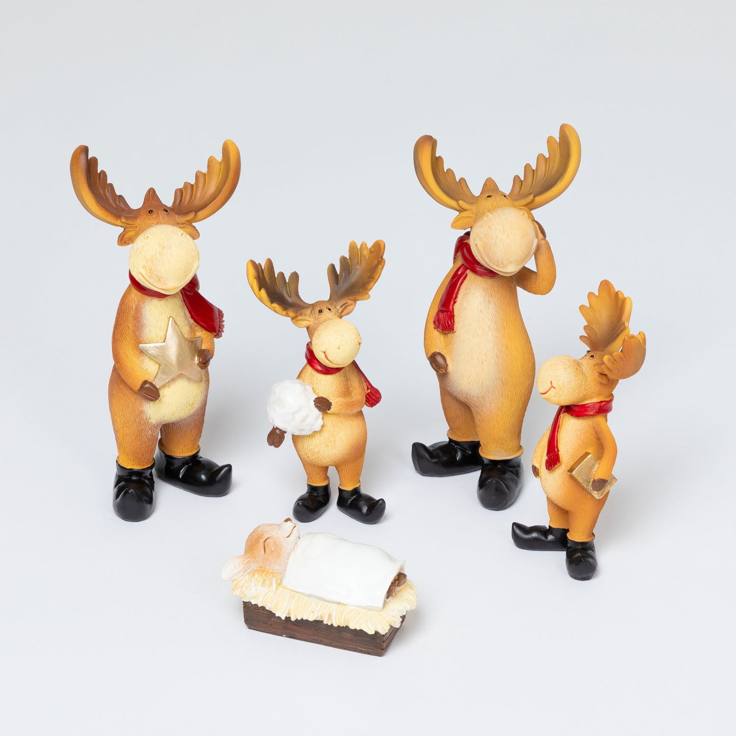 Moose Nativity Set