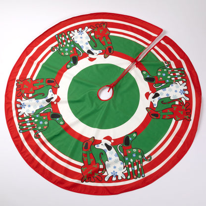 Pets & Paws Christmas Tree Skirt