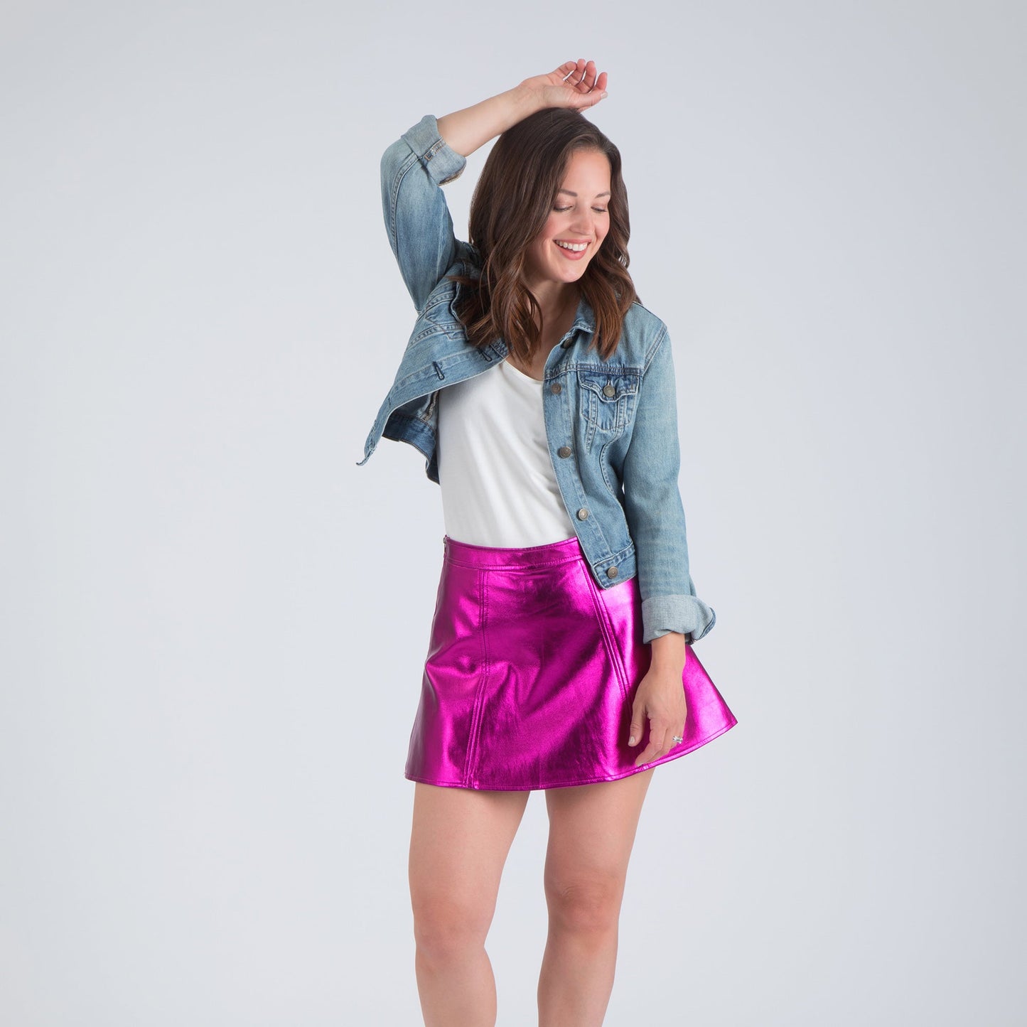 Metallic Mini Skirt