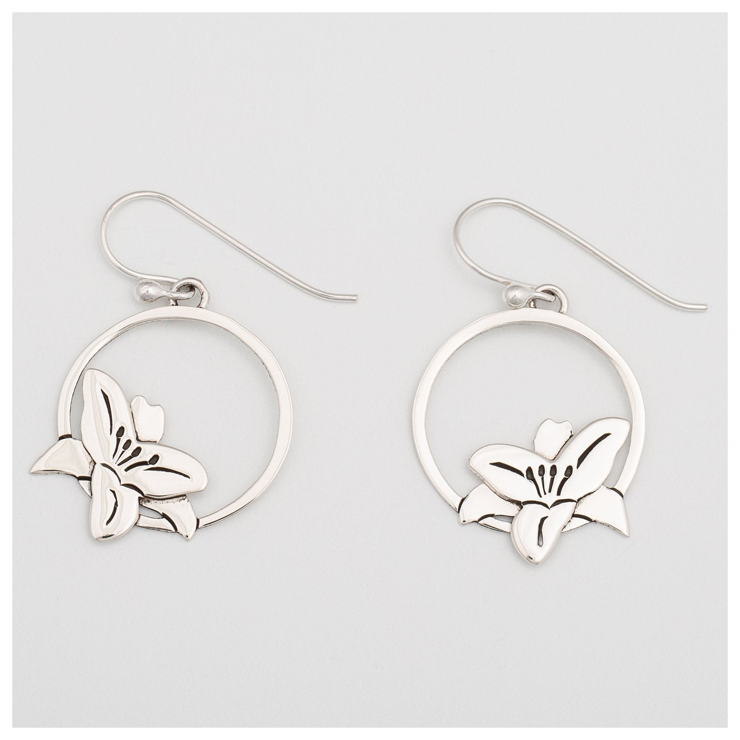 Blooming Flowers Sterling Earrings