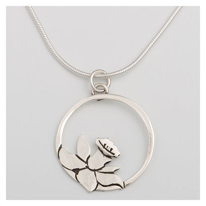 Blooming Flowers Sterling Necklace