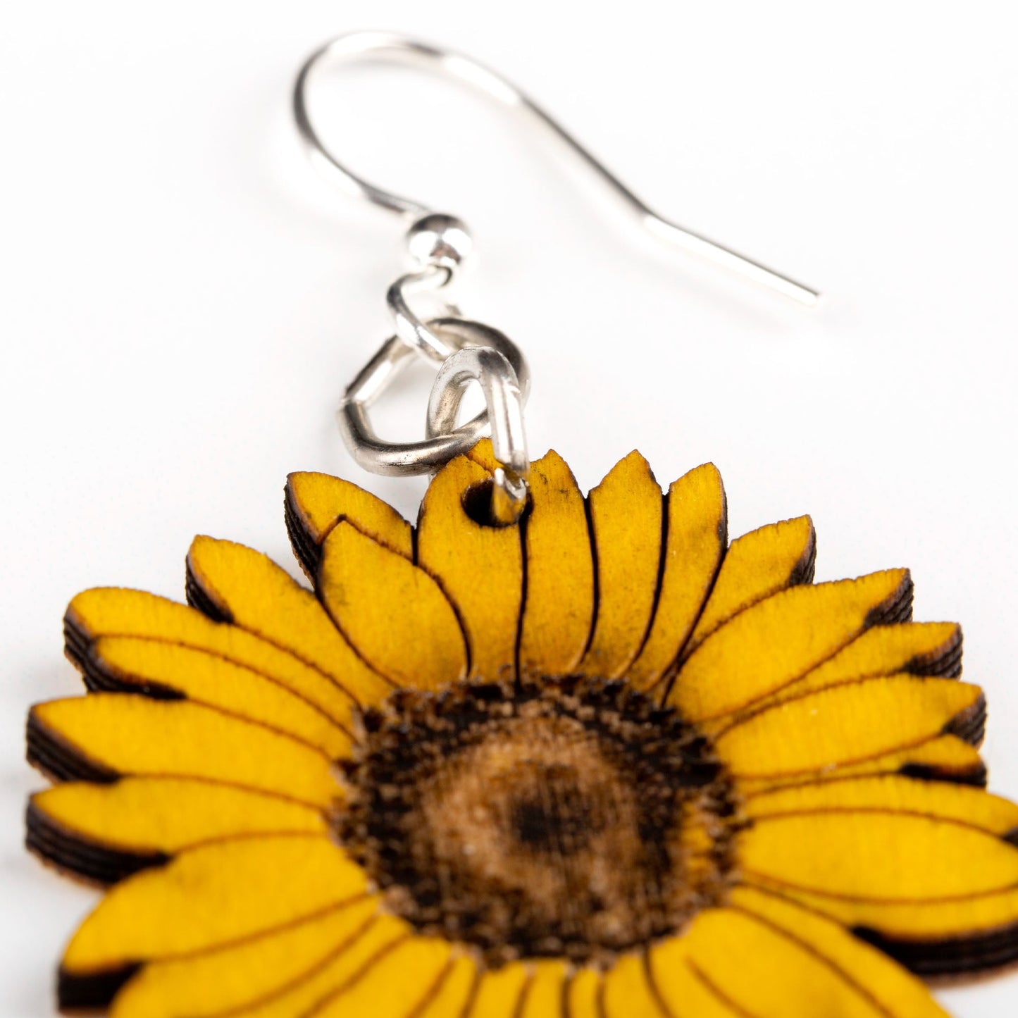 Sunflower Wooden Earrings